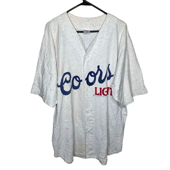 VTG 1994 Coors Light Beer Bugsy's bar Baseball Jersey Shirt Size XL - Picture 1 of 8